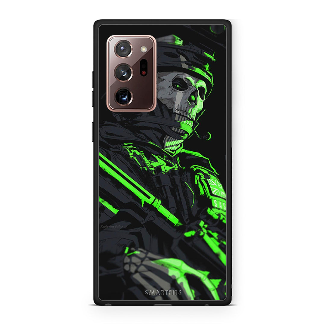 Samsung Note 20 Ultra Green Soldier Θήκη Αγίου Βαλεντίνου από τη Smartfits με σχέδιο στο πίσω μέρος και μαύρο περίβλημα | Smartphone case with colorful back and black bezels by Smartfits