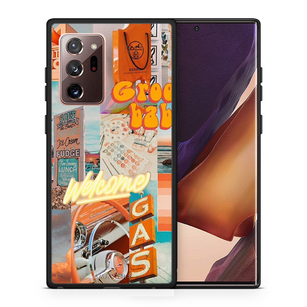 Θήκη Αγίου Βαλεντίνου Samsung Note 20 Ultra Groovy Babe από τη Smartfits με σχέδιο στο πίσω μέρος και μαύρο περίβλημα | Samsung Note 20 Ultra Groovy Babe case with colorful back and black bezels