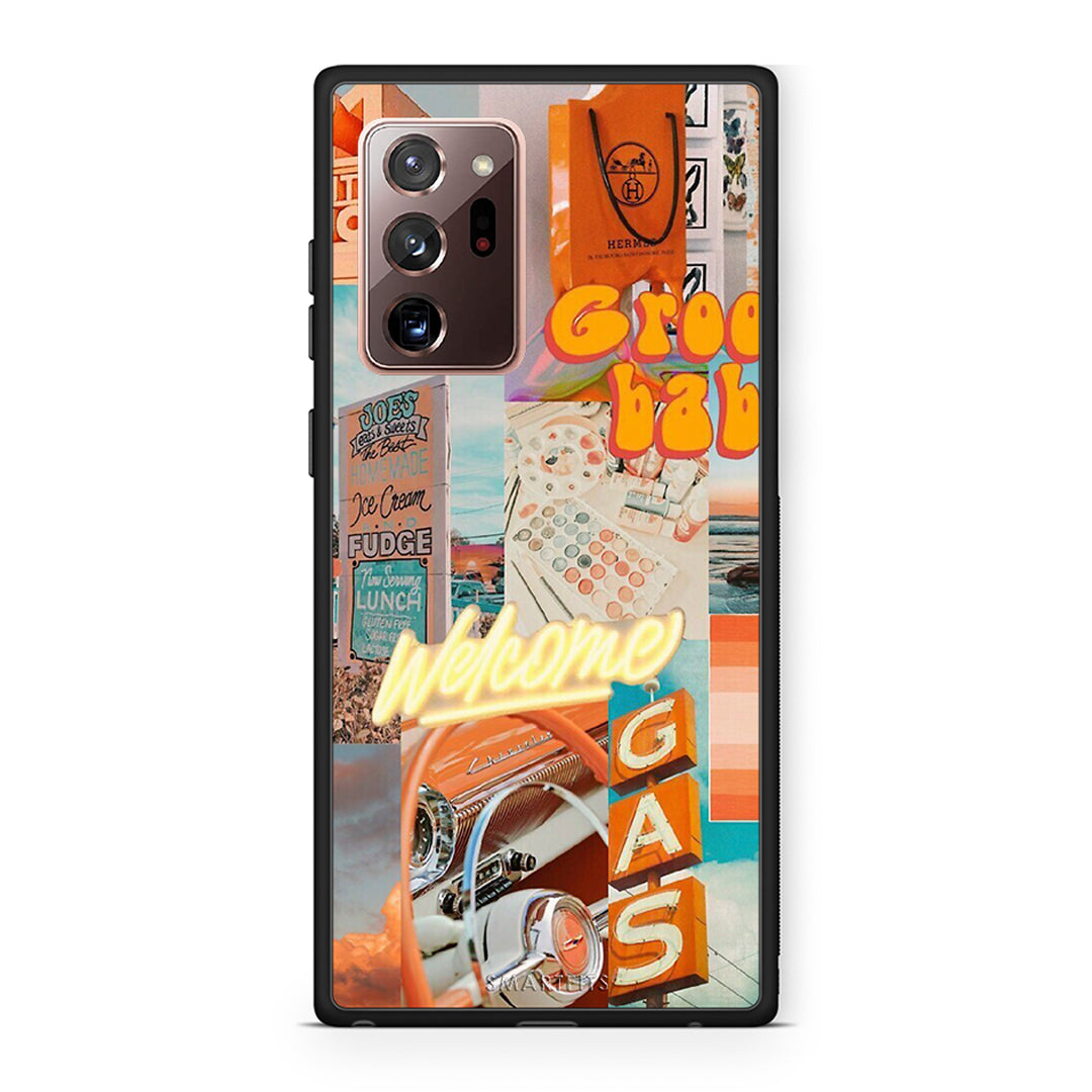 Samsung Note 20 Ultra Groovy Babe Θήκη Αγίου Βαλεντίνου από τη Smartfits με σχέδιο στο πίσω μέρος και μαύρο περίβλημα | Smartphone case with colorful back and black bezels by Smartfits