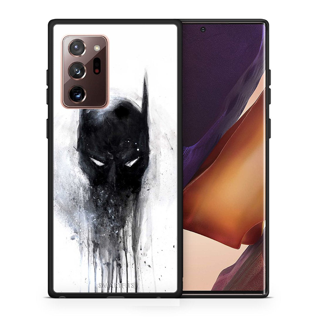 Θήκη Samsung Note 20 Ultra Paint Bat Hero από τη Smartfits με σχέδιο στο πίσω μέρος και μαύρο περίβλημα | Samsung Note 20 Ultra Paint Bat Hero case with colorful back and black bezels