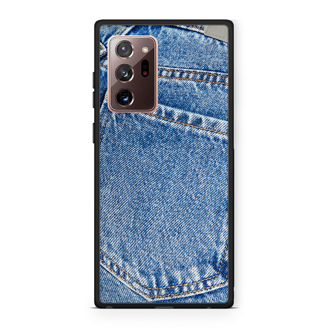 Samsung Note 20 Ultra Jeans Pocket θήκη από τη Smartfits με σχέδιο στο πίσω μέρος και μαύρο περίβλημα | Smartphone case with colorful back and black bezels by Smartfits