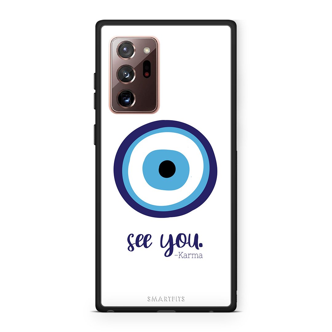 Samsung Note 20 Ultra Karma Says θήκη από τη Smartfits με σχέδιο στο πίσω μέρος και μαύρο περίβλημα | Smartphone case with colorful back and black bezels by Smartfits