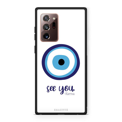 Samsung Note 20 Ultra Karma Says θήκη από τη Smartfits με σχέδιο στο πίσω μέρος και μαύρο περίβλημα | Smartphone case with colorful back and black bezels by Smartfits