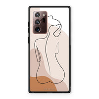 Thumbnail for Samsung Note 20 Ultra LineArt Woman θήκη από τη Smartfits με σχέδιο στο πίσω μέρος και μαύρο περίβλημα | Smartphone case with colorful back and black bezels by Smartfits