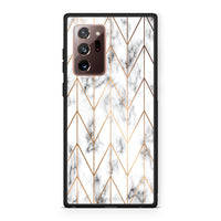 Thumbnail for 44 - Samsung Note 20 Ultra  Gold Geometric Marble case, cover, bumper