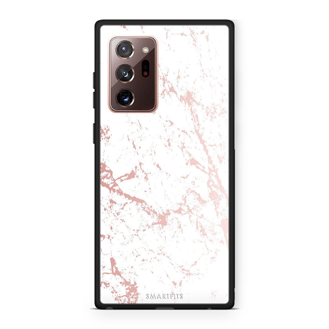 116 - Samsung Note 20 Ultra  Pink Splash Marble case, cover, bumper