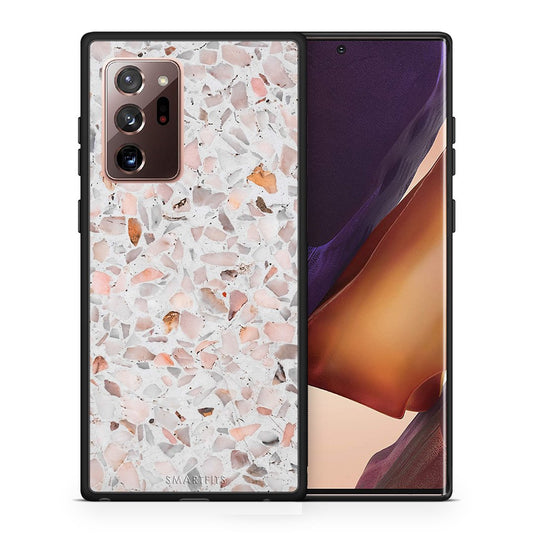 Θήκη Samsung Note 20 Ultra Marble Terrazzo από τη Smartfits με σχέδιο στο πίσω μέρος και μαύρο περίβλημα | Samsung Note 20 Ultra Marble Terrazzo case with colorful back and black bezels