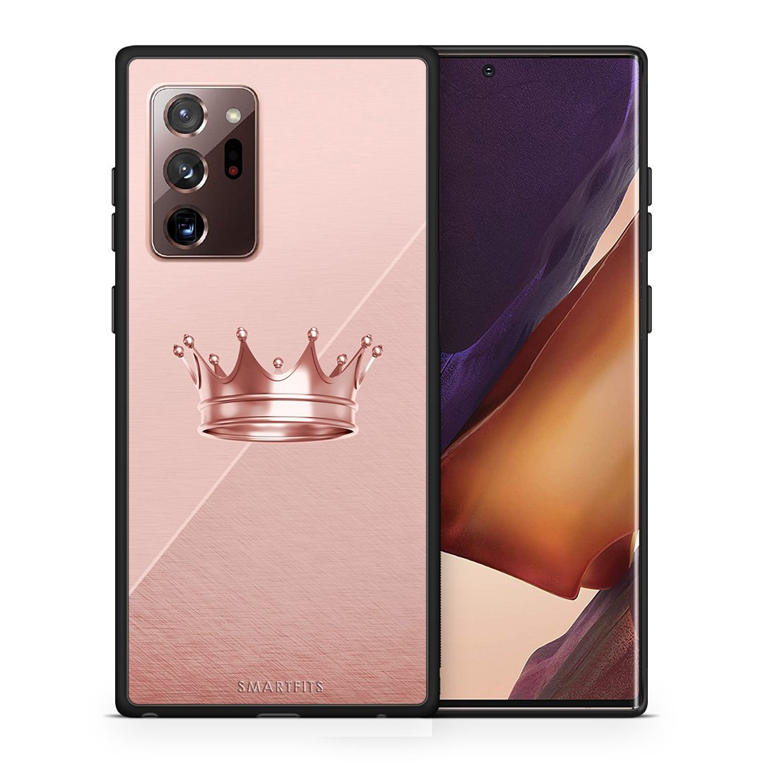 Θήκη Samsung Note 20 Ultra Crown Minimal από τη Smartfits με σχέδιο στο πίσω μέρος και μαύρο περίβλημα | Samsung Note 20 Ultra Crown Minimal case with colorful back and black bezels