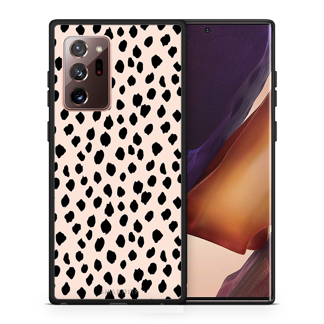 Θήκη Samsung Note 20 Ultra New Polka Dots από τη Smartfits με σχέδιο στο πίσω μέρος και μαύρο περίβλημα | Samsung Note 20 Ultra New Polka Dots case with colorful back and black bezels