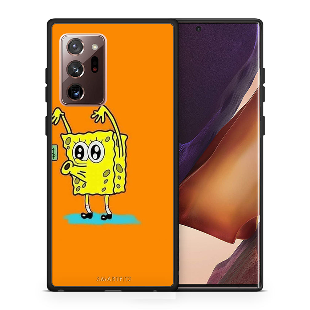 Θήκη Αγίου Βαλεντίνου Samsung Note 20 Ultra No Money 2 από τη Smartfits με σχέδιο στο πίσω μέρος και μαύρο περίβλημα | Samsung Note 20 Ultra No Money 2 case with colorful back and black bezels