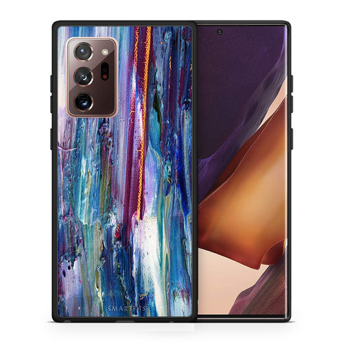 Θήκη Samsung Note 20 Ultra Winter Paint από τη Smartfits με σχέδιο στο πίσω μέρος και μαύρο περίβλημα | Samsung Note 20 Ultra Winter Paint case with colorful back and black bezels