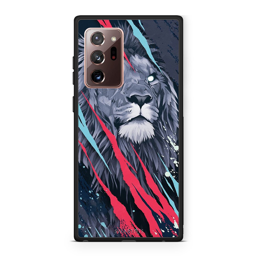 4 - Samsung Note 20 Ultra Lion Designer PopArt case, cover, bumper