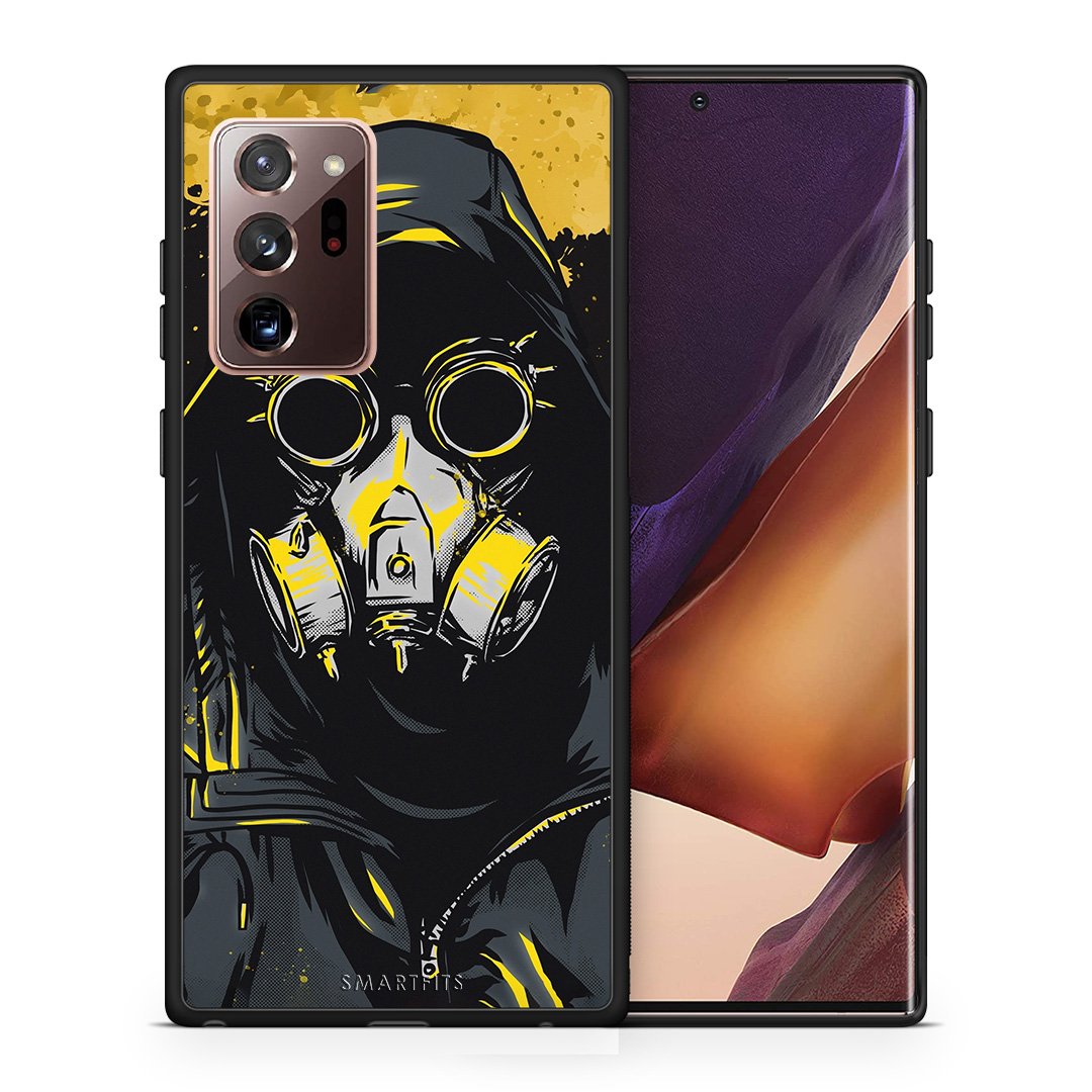 Θήκη Samsung Note 20 Ultra Mask PopArt από τη Smartfits με σχέδιο στο πίσω μέρος και μαύρο περίβλημα | Samsung Note 20 Ultra Mask PopArt case with colorful back and black bezels