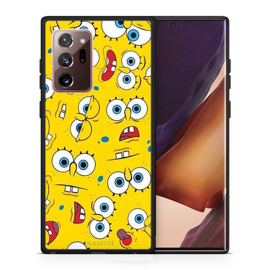 Θήκη Samsung Note 20 Ultra Sponge PopArt από τη Smartfits με σχέδιο στο πίσω μέρος και μαύρο περίβλημα | Samsung Note 20 Ultra Sponge PopArt case with colorful back and black bezels