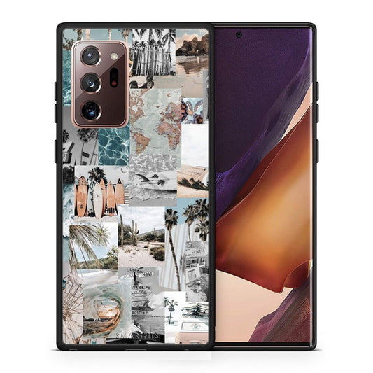 Θήκη Samsung Note 20 Ultra Retro Beach Life από τη Smartfits με σχέδιο στο πίσω μέρος και μαύρο περίβλημα | Samsung Note 20 Ultra Retro Beach Life case with colorful back and black bezels