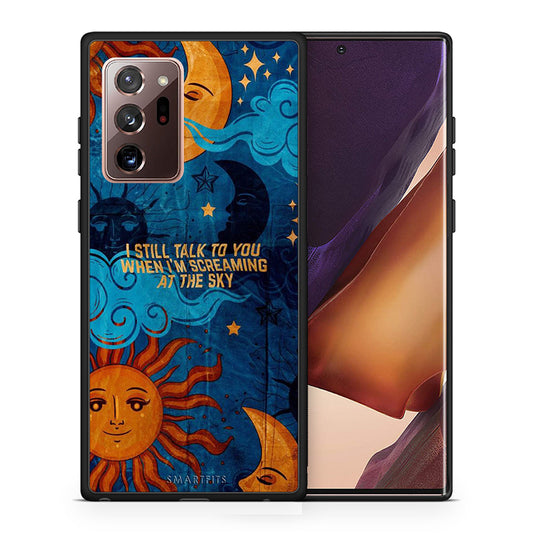 Θήκη Samsung Note 20 Ultra Screaming Sky από τη Smartfits με σχέδιο στο πίσω μέρος και μαύρο περίβλημα | Samsung Note 20 Ultra Screaming Sky case with colorful back and black bezels