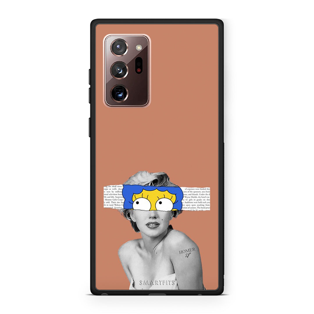 Samsung Note 20 Ultra Sim Merilyn θήκη από τη Smartfits με σχέδιο στο πίσω μέρος και μαύρο περίβλημα | Smartphone case with colorful back and black bezels by Smartfits