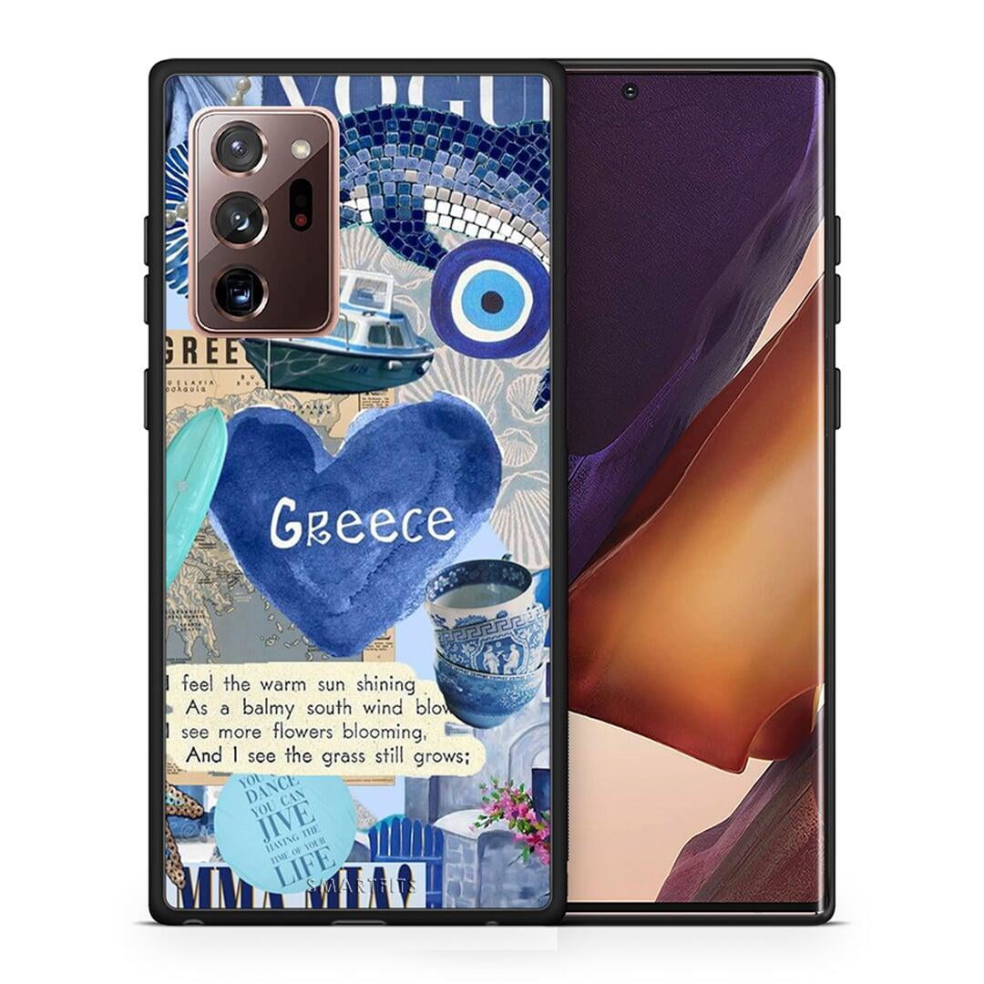 Θήκη Samsung Note 20 Ultra Summer In Greece από τη Smartfits με σχέδιο στο πίσω μέρος και μαύρο περίβλημα | Samsung Note 20 Ultra Summer In Greece case with colorful back and black bezels