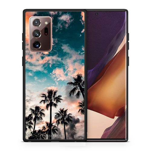 Θήκη Samsung Note 20 Ultra Sky Summer από τη Smartfits με σχέδιο στο πίσω μέρος και μαύρο περίβλημα | Samsung Note 20 Ultra Sky Summer case with colorful back and black bezels