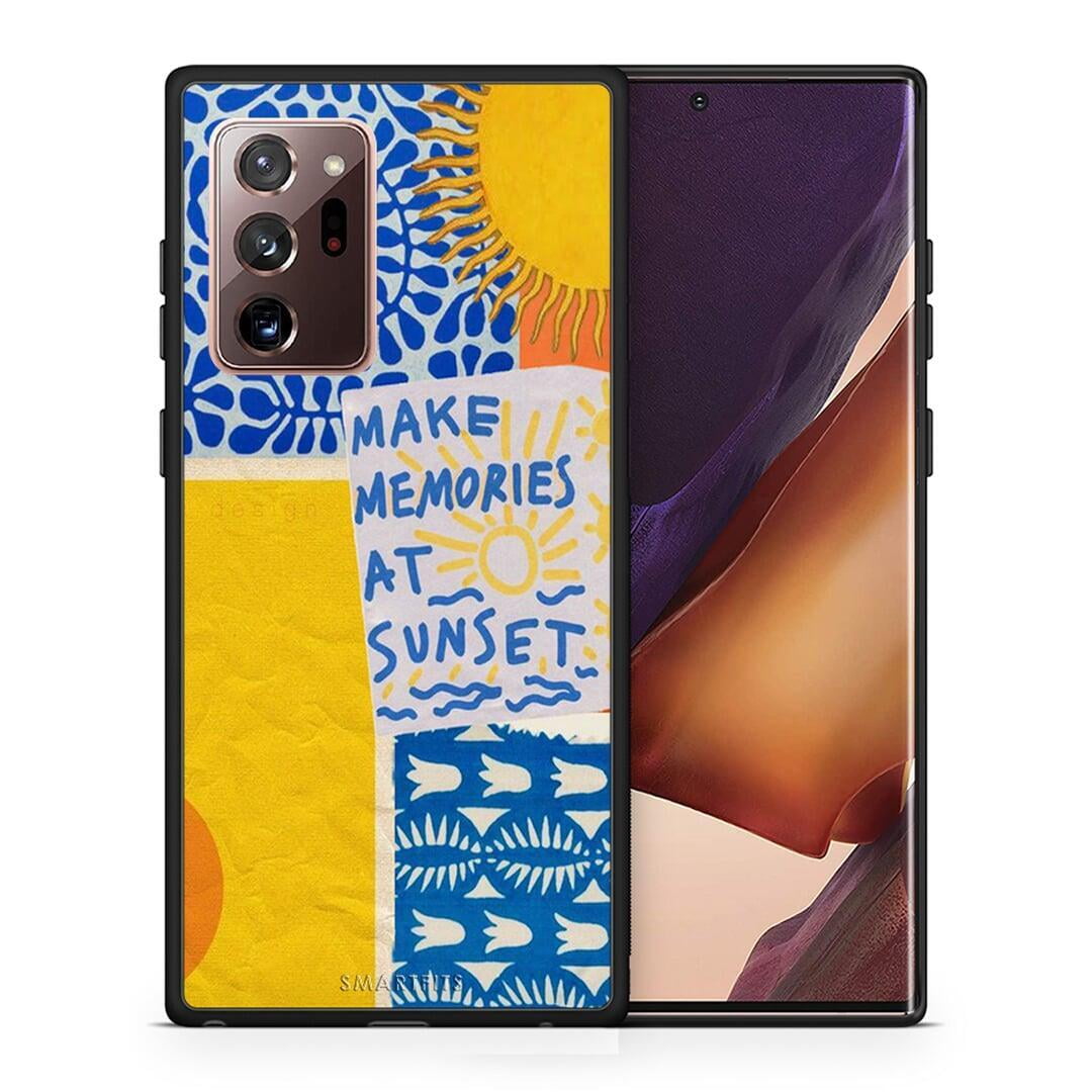 Θήκη Samsung Note 20 Ultra Sunset Memories από τη Smartfits με σχέδιο στο πίσω μέρος και μαύρο περίβλημα | Samsung Note 20 Ultra Sunset Memories case with colorful back and black bezels