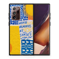 Thumbnail for Θήκη Samsung Note 20 Ultra Sunset Memories από τη Smartfits με σχέδιο στο πίσω μέρος και μαύρο περίβλημα | Samsung Note 20 Ultra Sunset Memories case with colorful back and black bezels