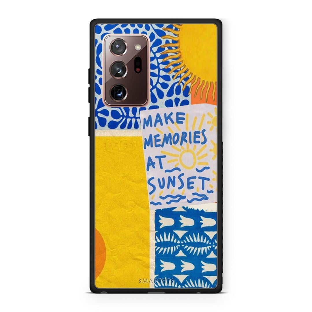 Samsung Note 20 Ultra Sunset Memories Θήκη από τη Smartfits με σχέδιο στο πίσω μέρος και μαύρο περίβλημα | Smartphone case with colorful back and black bezels by Smartfits