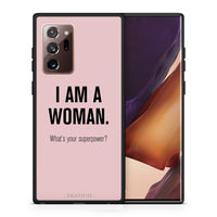 Thumbnail for Θήκη Samsung Note 20 Ultra Superpower Woman από τη Smartfits με σχέδιο στο πίσω μέρος και μαύρο περίβλημα | Samsung Note 20 Ultra Superpower Woman case with colorful back and black bezels