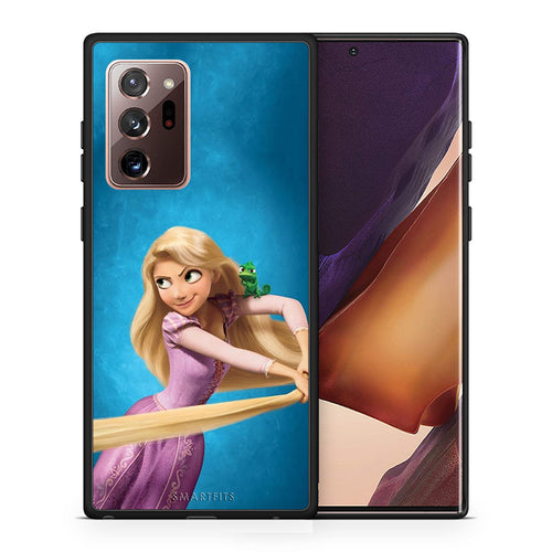 Θήκη Αγίου Βαλεντίνου Samsung Note 20 Ultra Tangled 2 από τη Smartfits με σχέδιο στο πίσω μέρος και μαύρο περίβλημα | Samsung Note 20 Ultra Tangled 2 case with colorful back and black bezels