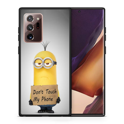 Θήκη Samsung Note 20 Ultra Minion Text από τη Smartfits με σχέδιο στο πίσω μέρος και μαύρο περίβλημα | Samsung Note 20 Ultra Minion Text case with colorful back and black bezels