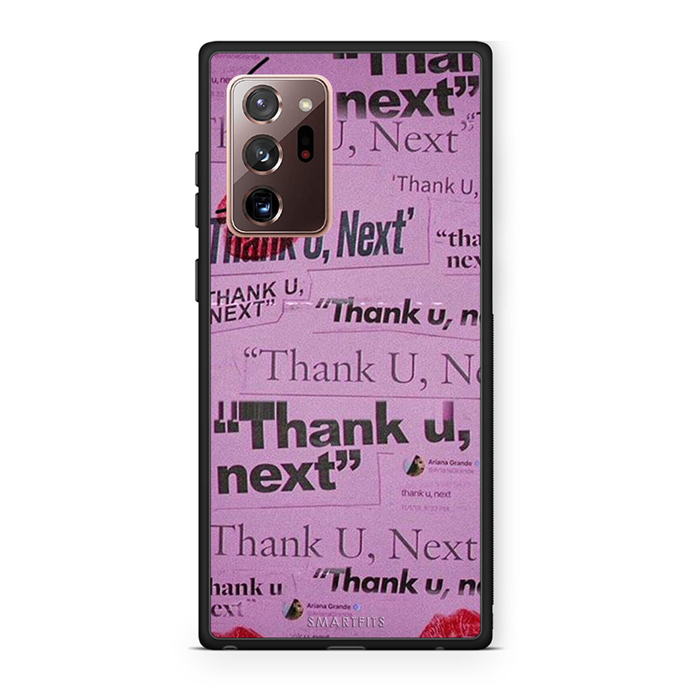 Samsung Note 20 Ultra Thank You Next Θήκη Αγίου Βαλεντίνου από τη Smartfits με σχέδιο στο πίσω μέρος και μαύρο περίβλημα | Smartphone case with colorful back and black bezels by Smartfits
