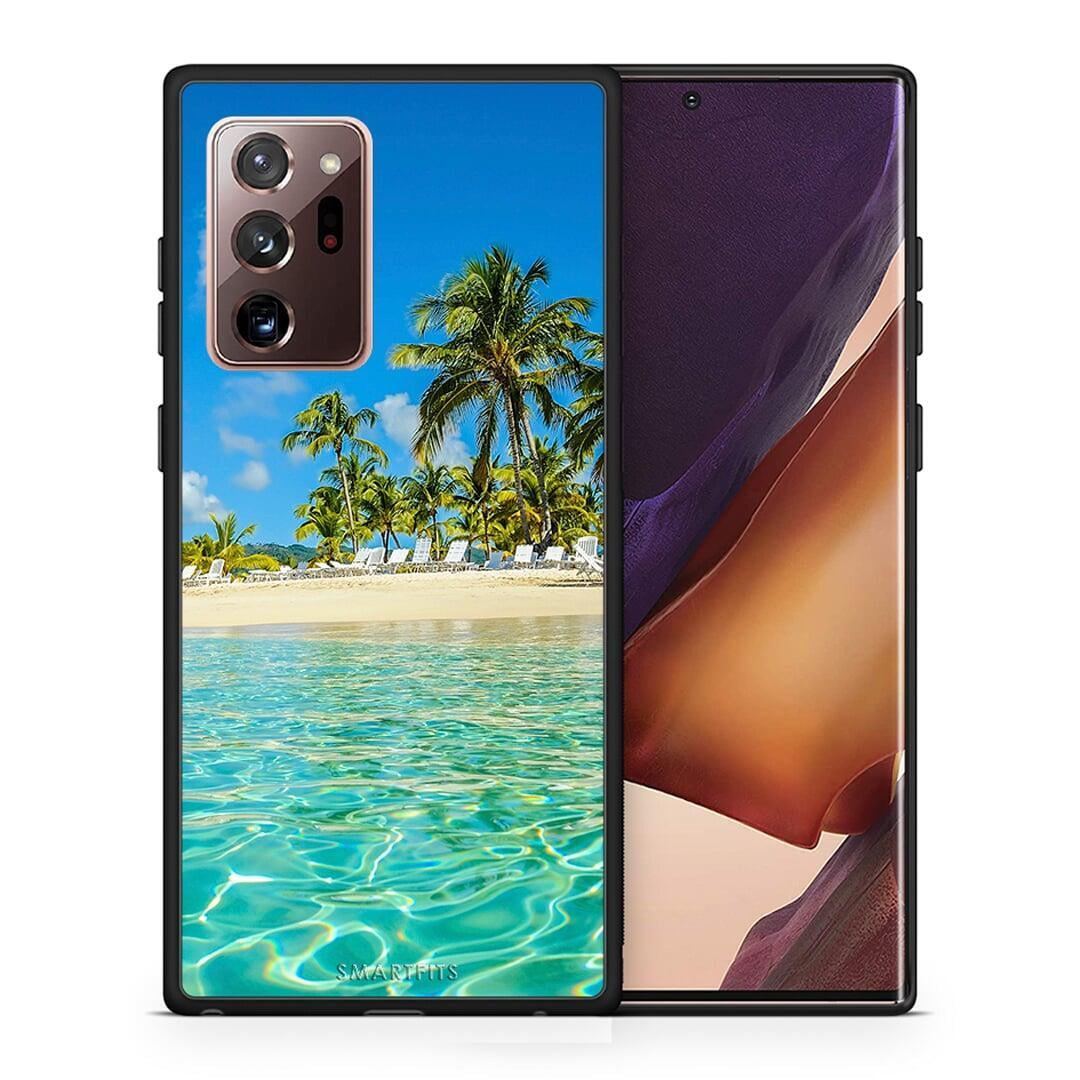 Θήκη Samsung Note 20 Ultra Tropical Vibes από τη Smartfits με σχέδιο στο πίσω μέρος και μαύρο περίβλημα | Samsung Note 20 Ultra Tropical Vibes case with colorful back and black bezels