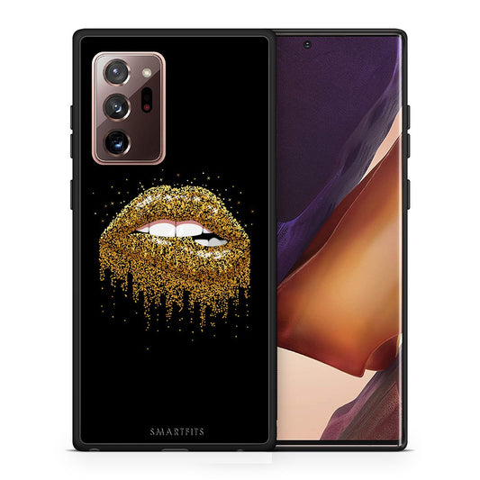 Θήκη Samsung Note 20 Ultra Golden Valentine από τη Smartfits με σχέδιο στο πίσω μέρος και μαύρο περίβλημα | Samsung Note 20 Ultra Golden Valentine case with colorful back and black bezels