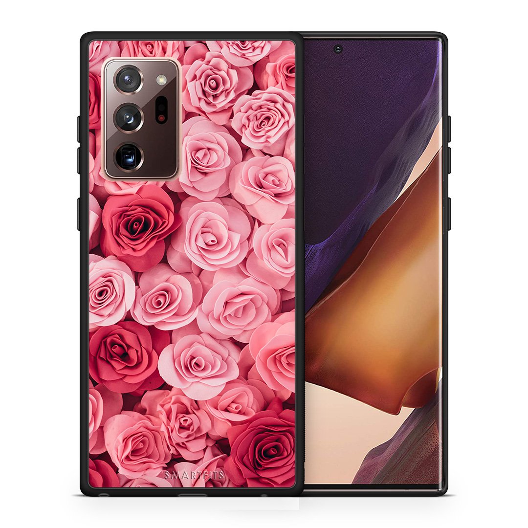 Θήκη Samsung Note 20 Ultra RoseGarden Valentine από τη Smartfits με σχέδιο στο πίσω μέρος και μαύρο περίβλημα | Samsung Note 20 Ultra RoseGarden Valentine case with colorful back and black bezels