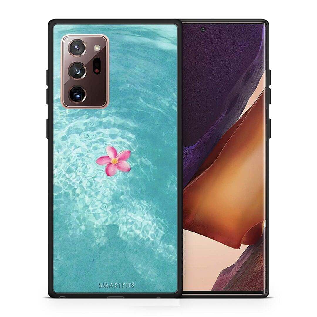 Θήκη Samsung Note 20 Ultra Water Flower από τη Smartfits με σχέδιο στο πίσω μέρος και μαύρο περίβλημα | Samsung Note 20 Ultra Water Flower case with colorful back and black bezels