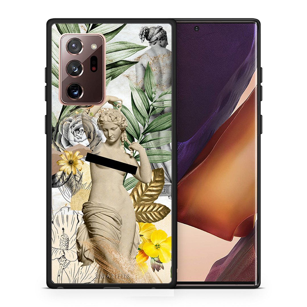 Θήκη Samsung Note 20 Ultra Woman Statue από τη Smartfits με σχέδιο στο πίσω μέρος και μαύρο περίβλημα | Samsung Note 20 Ultra Woman Statue case with colorful back and black bezels