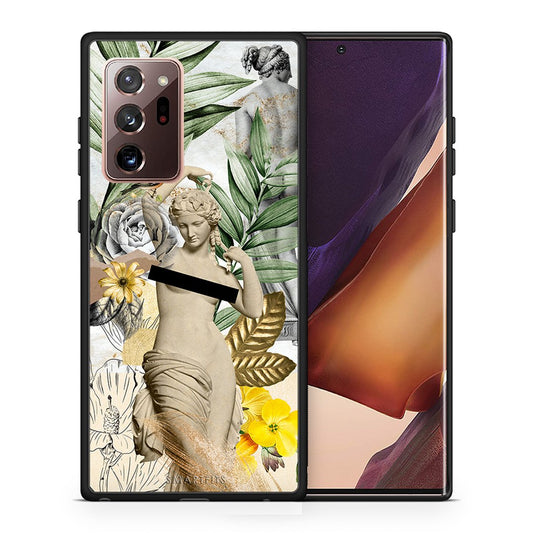 Θήκη Samsung Note 20 Ultra Woman Statue από τη Smartfits με σχέδιο στο πίσω μέρος και μαύρο περίβλημα | Samsung Note 20 Ultra Woman Statue case with colorful back and black bezels