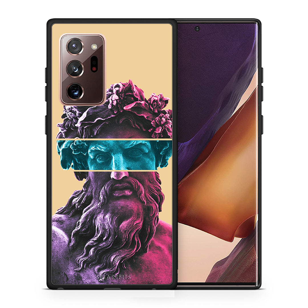 Θήκη Αγίου Βαλεντίνου Samsung Note 20 Ultra Zeus Art από τη Smartfits με σχέδιο στο πίσω μέρος και μαύρο περίβλημα | Samsung Note 20 Ultra Zeus Art case with colorful back and black bezels