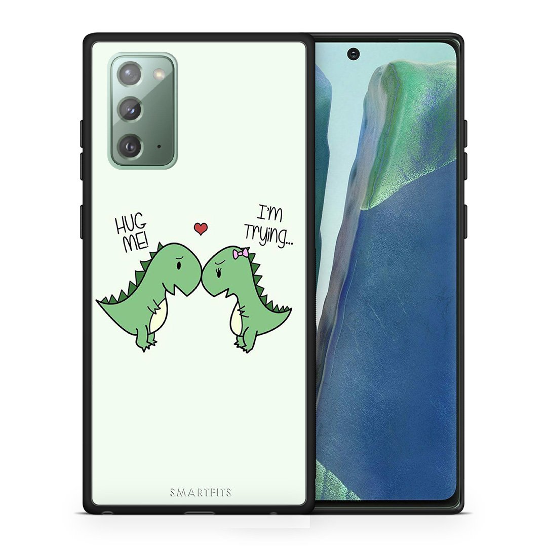 Θήκη Samsung Note 20 Rex Valentine από τη Smartfits με σχέδιο στο πίσω μέρος και μαύρο περίβλημα | Samsung Note 20 Rex Valentine case with colorful back and black bezels