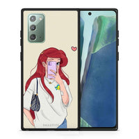 Thumbnail for Θήκη Samsung Note 20 Walking Mermaid από τη Smartfits με σχέδιο στο πίσω μέρος και μαύρο περίβλημα | Samsung Note 20 Walking Mermaid case with colorful back and black bezels
