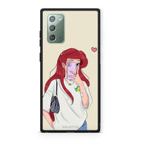 Thumbnail for Samsung Note 20 Walking Mermaid Θήκη από τη Smartfits με σχέδιο στο πίσω μέρος και μαύρο περίβλημα | Smartphone case with colorful back and black bezels by Smartfits