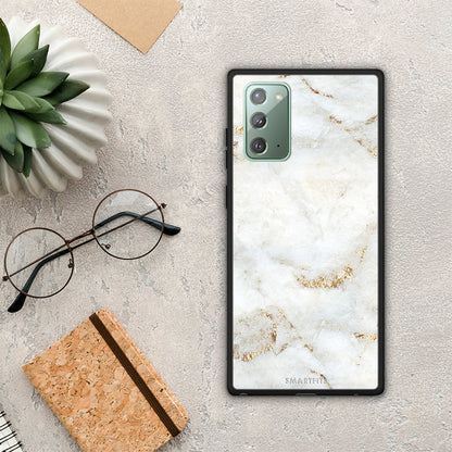 White Gold Marble - Samsung Galaxy Note 20 θήκη