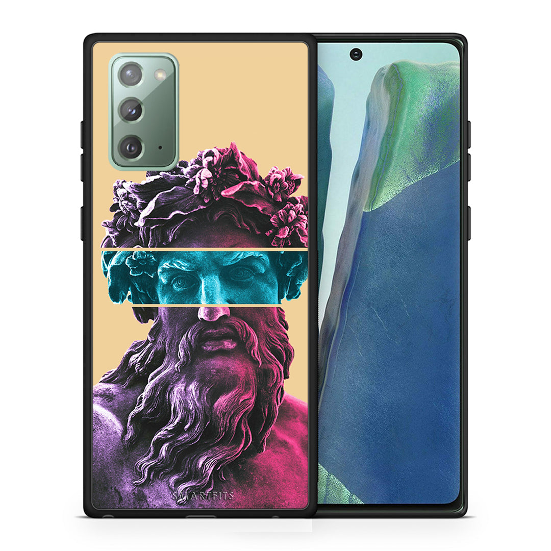 Θήκη Αγίου Βαλεντίνου Samsung Note 20 Zeus Art από τη Smartfits με σχέδιο στο πίσω μέρος και μαύρο περίβλημα | Samsung Note 20 Zeus Art case with colorful back and black bezels