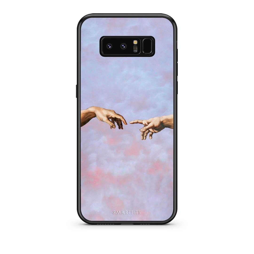 samsung note 8 Adam Hand θήκη από τη Smartfits με σχέδιο στο πίσω μέρος και μαύρο περίβλημα | Smartphone case with colorful back and black bezels by Smartfits