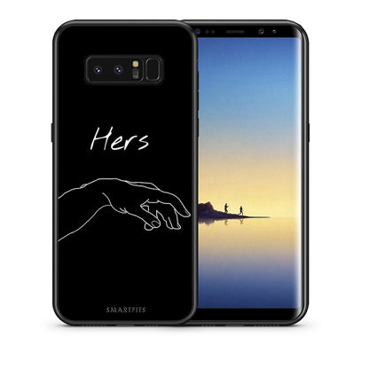 Θήκη Αγίου Βαλεντίνου Samsung Note 8 Aeshetic Love 1 από τη Smartfits με σχέδιο στο πίσω μέρος και μαύρο περίβλημα | Samsung Note 8 Aeshetic Love 1 case with colorful back and black bezels