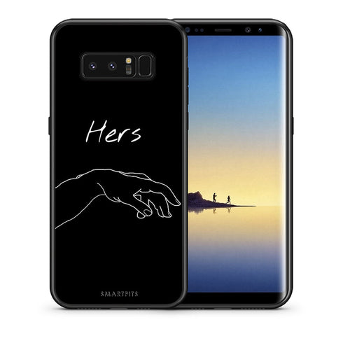 Θήκη Αγίου Βαλεντίνου Samsung Note 8 Aeshetic Love 1 από τη Smartfits με σχέδιο στο πίσω μέρος και μαύρο περίβλημα | Samsung Note 8 Aeshetic Love 1 case with colorful back and black bezels