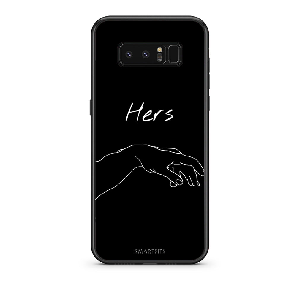 samsung note 8 Aeshetic Love 1 Θήκη Αγίου Βαλεντίνου από τη Smartfits με σχέδιο στο πίσω μέρος και μαύρο περίβλημα | Smartphone case with colorful back and black bezels by Smartfits