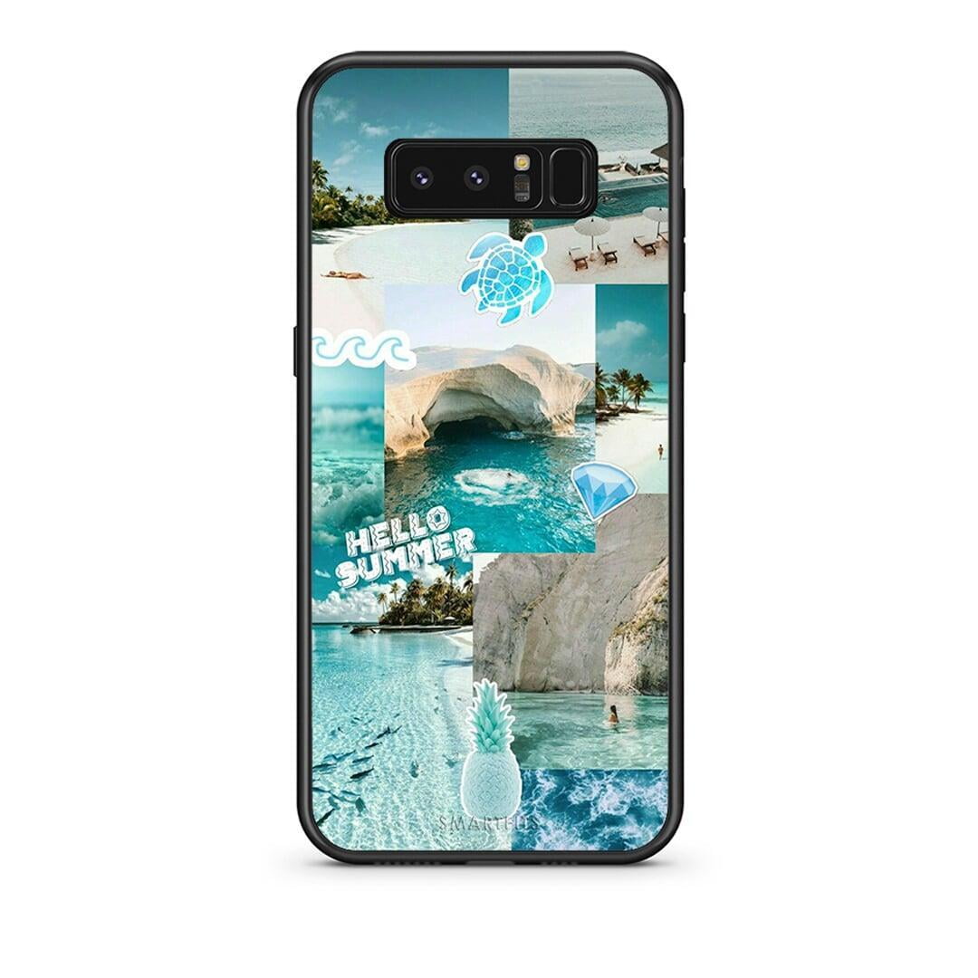 samsung note 8 Aesthetic Summer Θήκη από τη Smartfits με σχέδιο στο πίσω μέρος και μαύρο περίβλημα | Smartphone case with colorful back and black bezels by Smartfits