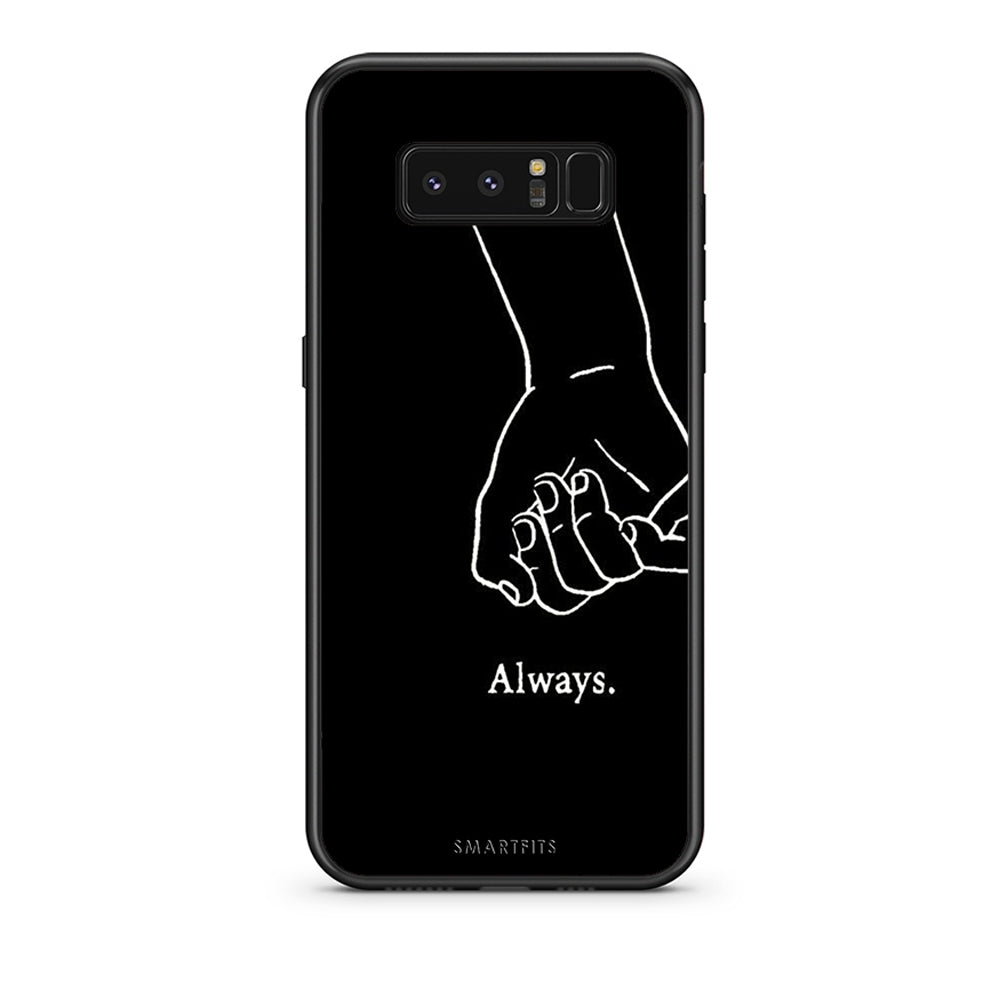 samsung note 8 Always & Forever 1 Θήκη Αγίου Βαλεντίνου από τη Smartfits με σχέδιο στο πίσω μέρος και μαύρο περίβλημα | Smartphone case with colorful back and black bezels by Smartfits