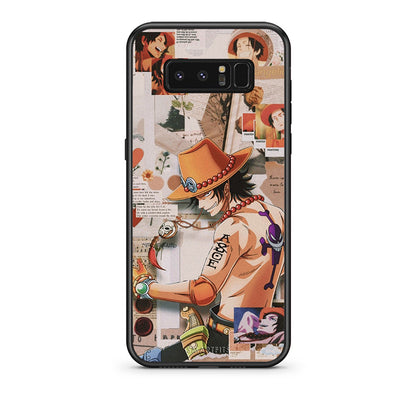 samsung note 8 Anime Collage θήκη από τη Smartfits με σχέδιο στο πίσω μέρος και μαύρο περίβλημα | Smartphone case with colorful back and black bezels by Smartfits