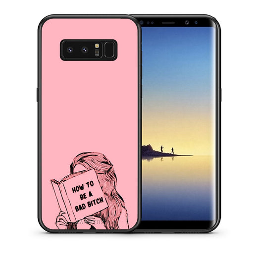 Θήκη Samsung Note 8 Bad Bitch από τη Smartfits με σχέδιο στο πίσω μέρος και μαύρο περίβλημα | Samsung Note 8 Bad Bitch case with colorful back and black bezels